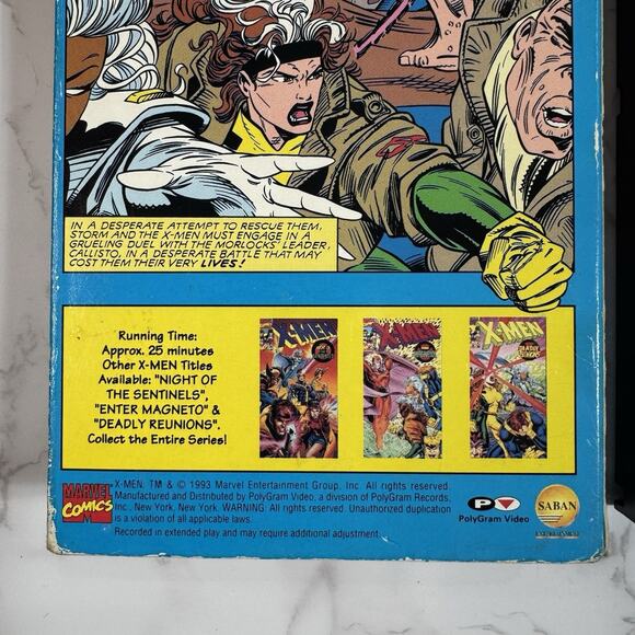 Vintage X-Men VHS Lot of 3 1993 Volumes 3, 4, & 5 Marvel Comics - Picture 9 of 15